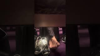 mature candid crossed legs at church