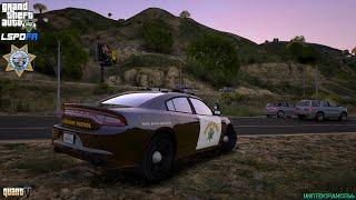 GTA V - QuantV - LSPDFR 0.4.9 - SAHP/CHP - Highway Patrol - Attack on Power Station - 4K