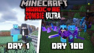 MÌNH CÙNG BIG SHARK SINH TỒN 100 NGÀY TRONG MINECRAFT ZOMBIE ULTRA SIÊU KHÓ!!!