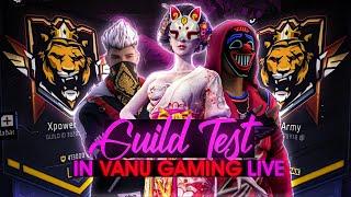 FREE FIRE 1 VS 2 GUILD TEST  IN LIVE STREAM GIRL GAMER 