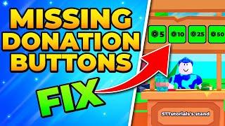 Fix Missing Donation Buttons in Pls Donate - Roblox