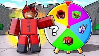 RANDOM WHEEL Decides My MOVESET in Roblox The Strongest Battlegrounds