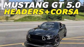 2015 Ford Mustang GT Exhaust Sound w/ Headers & Corsa Xtreme!