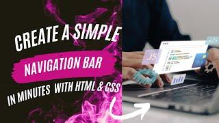 Create a Stunning Navigation Bar in Minutes with HTML & CSS | Easy Tutorial for Beginners!