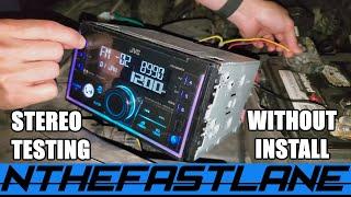 How To Test A Car Stereo Unit Without Having To Install It In The Dashboard