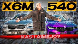 ROLANDAS: X6M FINALAS. Kiek kainavo? Kiek kw? Sustatėm X6M prieš Bmw 540! Kas laimėjo?!