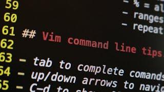 Vim Command-Line Mode Tips