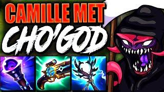 Camille Wanted to "Counter" Cho'Gath but met Cho'GOD and became a TOP LANE FOOD  | s15 Gameplay