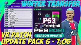 EFOOTBALL VR PATCH PES 2021 PS3 DATAPACK 6 - 7.05 WINTER TRANSFER FREE DOWNLOAD BY BIANCA MOHA