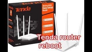 Tenda router reboot  Tenda  Set 192 168 0 1