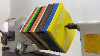 Amazing Woodturning Crazy - An Breathtaking Ideas For Those Color Styrofoam Fragment On Wood Lathe