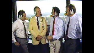 Tom Landry Hall of Fame remarks and visit to the ABC Booth (1990)