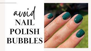 Understanding Nail Polish Bubbles  | A Troubleshooting Guide ️