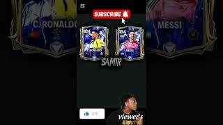 messi vs ronaldo who is goat #messi#ronaldo#fcmobile#edits#samirgaming#goat#beastRW#beastST#samir
