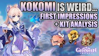 THE ART OF WAR | EARLY THOUGHTS ON KOKOMI | Reaction & Kit Breakdown | Genshin Impact