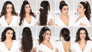 10 EASY SUMMER HAIRSTYLES  EINFACHE & SCHNELLE TREND FRISUREN 2021 OHNE HITZE | KINDOFROSY