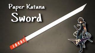 Katana sword making from paper craft | how to make a paper katana sword | anime | paper sword |