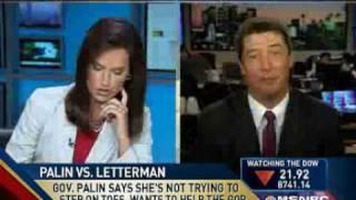 Letterman vs. Palin; MSNBC vs. Ziegler