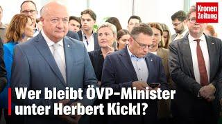 Wer in der ÖVP als Minister unter Kickl bleibt | krone.tv NEWS