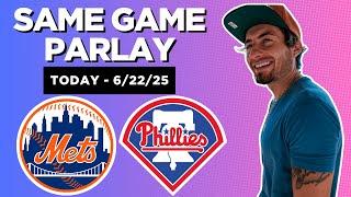 New York Mets vs Philadelphia Phillies - MLB Picks and Parlays - 6/22/25 MLB Free Best Bets & Odds
