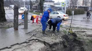 Порча имущества города. Водоканал Калининград.