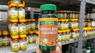 Geléia Real e Cogumelo Agaricos 780mg com 45 Cápsulas Unilife