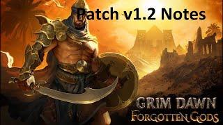 Grim Dawn Patch 1.2 Notes and UI Changes