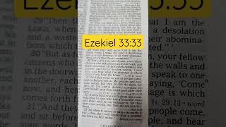 Ezekiel 33:33