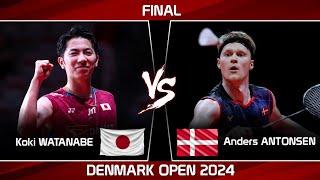 FINAL | Koki WATANABE (JPN) vs Anders ANTONSEN (DEN) | Denmark Open 2024 Badminton