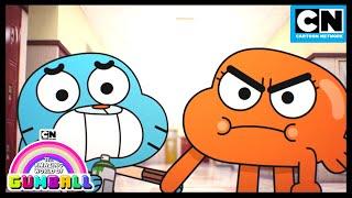 When a gorilla charges, you have to stare it to the ground! | Gumball | Cartoon Network