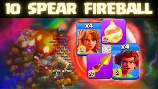 10 SPEAR Fireball Army is OP!  3 Star ANY Base in Clash of Clans!