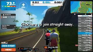 Joining a group run on Zwift