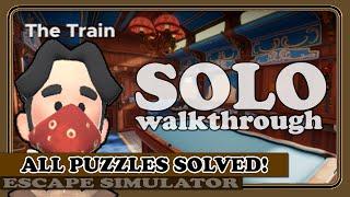 THE TRAIN (All Puzzles Solved!) in Escape Simulator (DLC) | Full Commentary & Walkthrough!