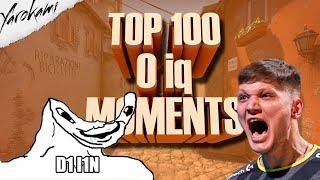 TOP 100 0 IQ MOMENT CS GO/НАРЕЗКА КС ГО