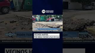 ¡Están hartos! Vecinos de la Alcaldía Gustavo A. Madero piden a las autoridades terminar obras