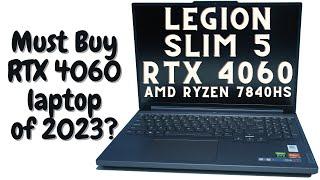 Lenovo Legion Slim 5 AMD (2023) RTX 4060 gaming laptop review