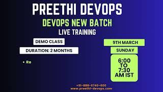 DEVOPS ON AWS |  DEMO CLASS | 16th March @ 6:00 to 7:30 AM IST