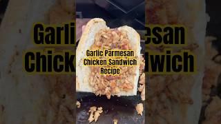 Garlic Parm Chicken Sandwich! #garlicparmesan #chickensandwich #Recipes #cuttingboard #LunchIdeas