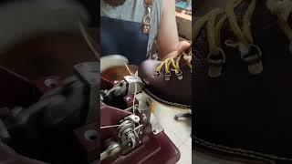 doppel stitching Frobana... #handmadeboots #leatherworks