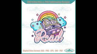 Read Retro Female Readers Svg For Cricut Sublimation Files