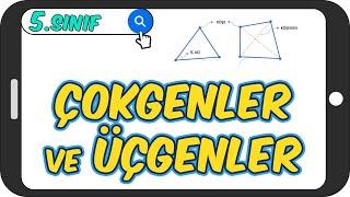 Çokgenler ve Üçgenler  5.Sınıf Matematik #2023