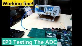 Testing The ADC  on the ADC DAC FPGA board