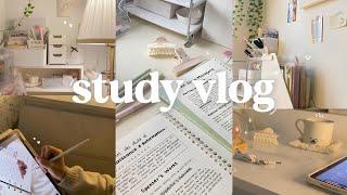 STUDY VLOG | study productive, notes, pinterest, motivation ˚ ༘