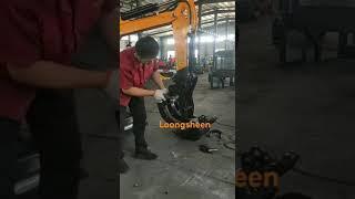 How install grabber grapple for a chinese mini excavator digger