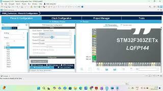 LED brightness control by controlling the PWM using STM32 microcontroller.