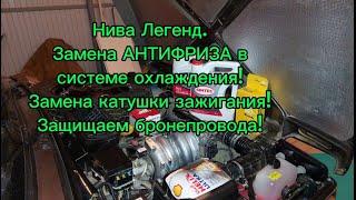 ТО Нивы Легенд, замена АНТИФРИЗА БЕЗ ЗАВОЗДУШИВАНИЯ системы охлаждения ,полезные советы и многое др.