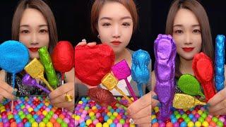 Colorful Candy Snacks P104  | ASMR Mukbang  #sweet #candy #snacks #asmr #mukbang #usa #newyork