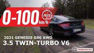 2021 Genesis G80 3.5T 0-100km/h & engine sound