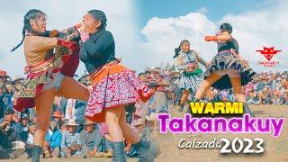 Warmi Takanakuy Calzada 2023 - Customary fight of women boxing from Peru never seen