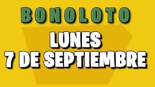 Resultado del sorteo Bonoloto del LUNES 7 de Septiembre de 2020